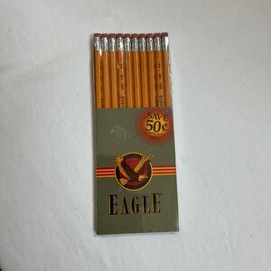 Eagle Pencils HB No. 2  Package NEW 10 Pieces In Package Made In USA